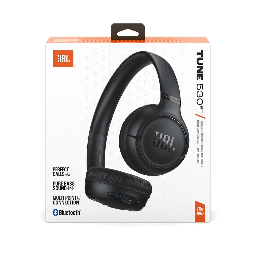JBL TUNE 530BT On-Ear Bluetooth Headphones kabellos faltbar, black