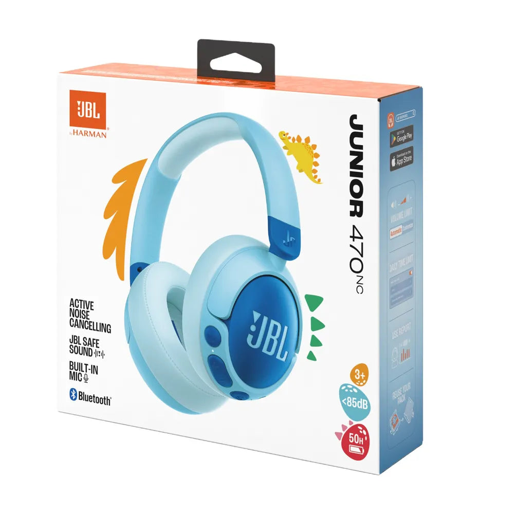 JBL Juneor 470NC kabelloser Headphones for Kinder with Noise Cancelling pink