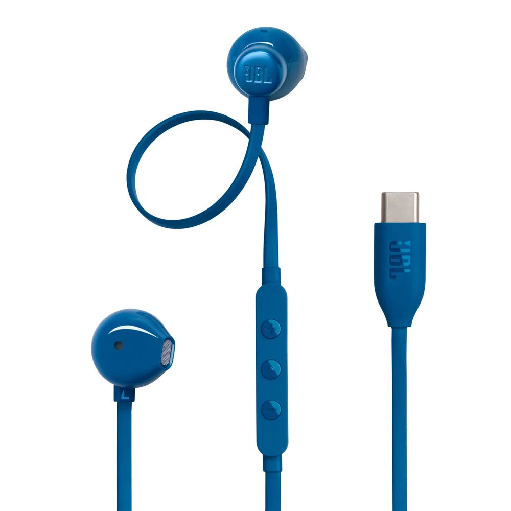 JBL Tune 305C, In-Ear Wired USB-C Headphone High Resolution, blue