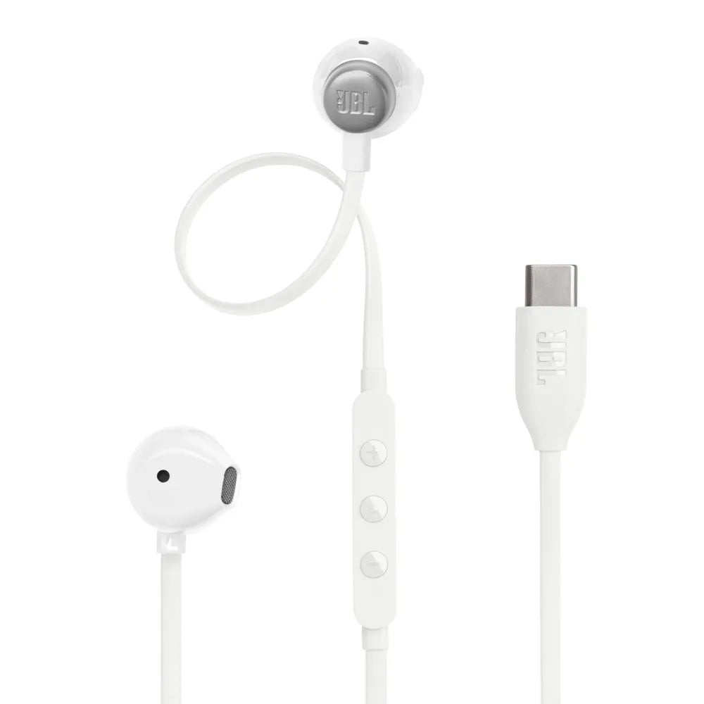 JBL Tune 305C, In-Ear Wired USB-C Headphone High Resolution, white