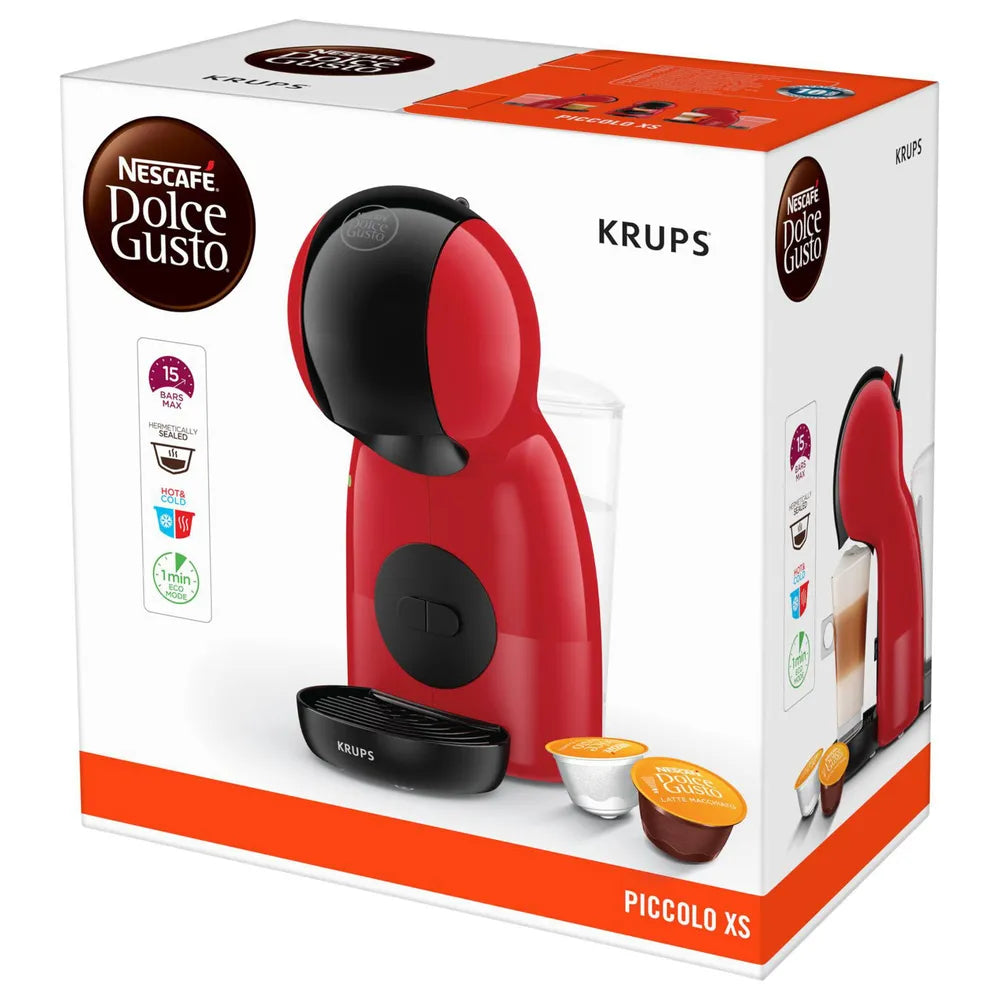 Krups Nescafé Dolce Gusto Coffee Capsule Machine KP1A35 Piccolo XS red