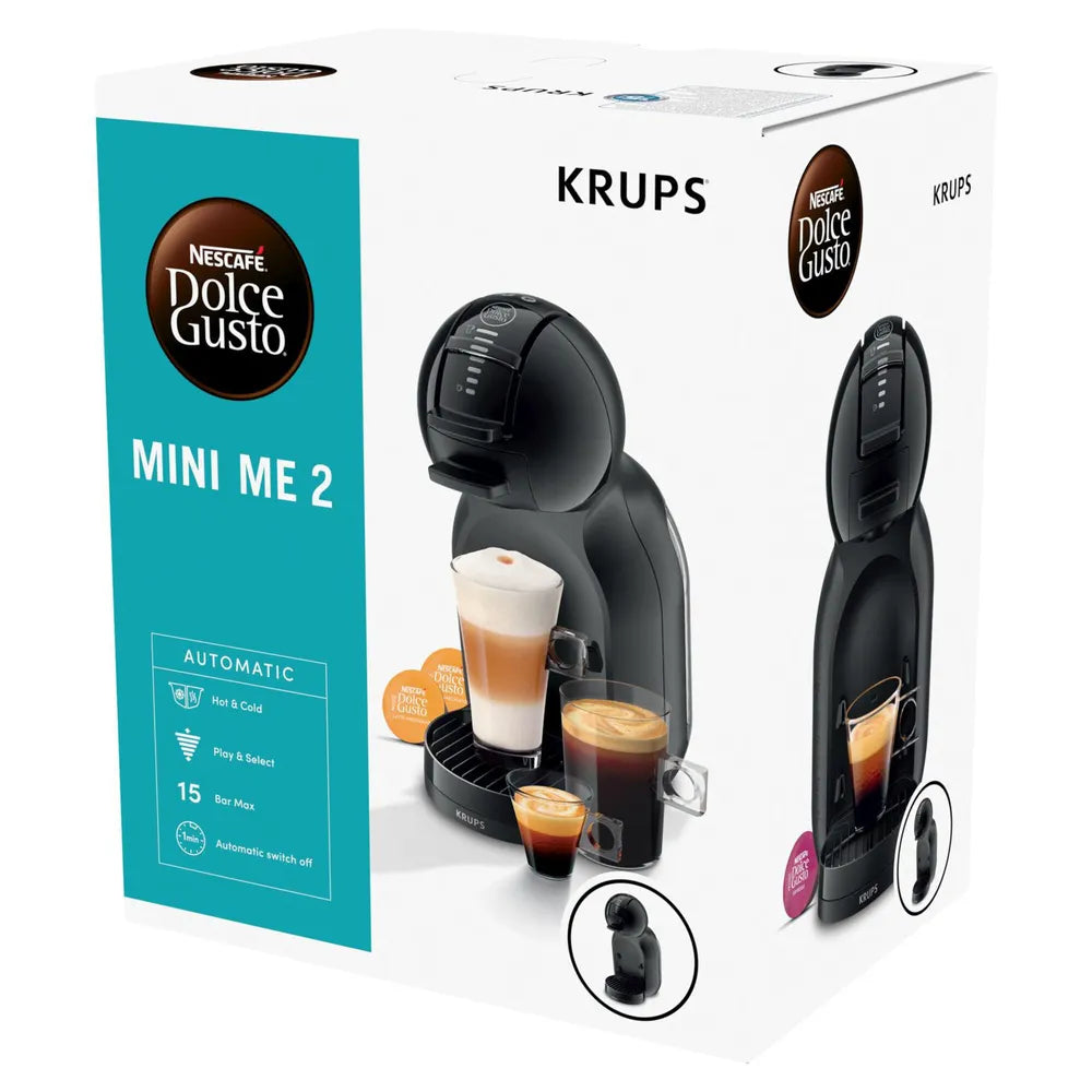 Krups Nescafé Dolce Gusto Coffee Capsule Machine KP143BF0 Mini Me 2 Cosmic Grey