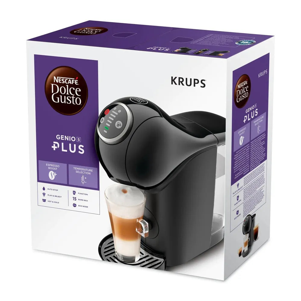 Krups Nescafé Dolce Gusto Coffee Capsule Machine KP3408 Genio S Plus Black