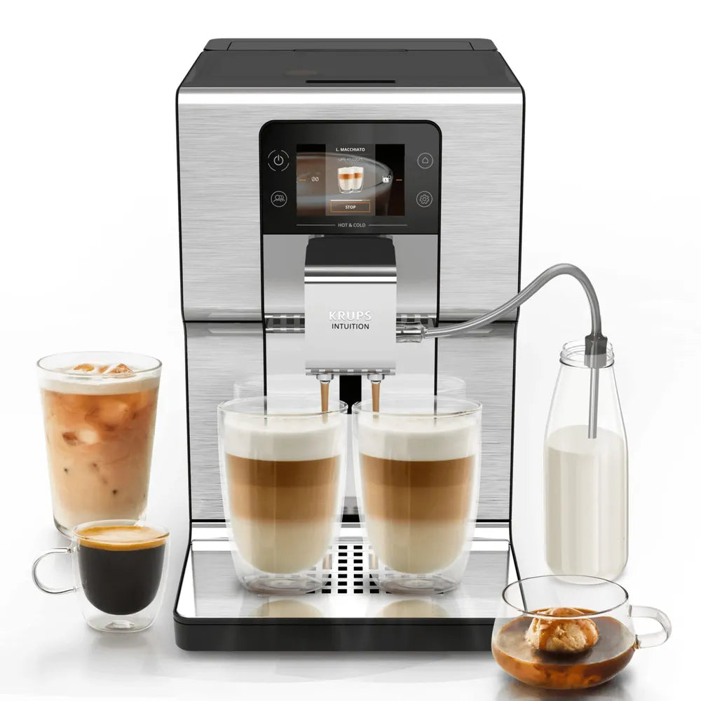 Krups EA879E Intuition Experience Hot&Cold Automatic Coffee Machine Silver