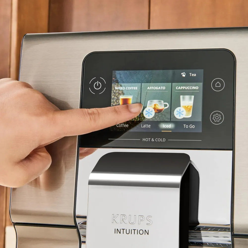 Krups EA879E Intuition Experience Hot&Cold Automatic Coffee Machine Silver